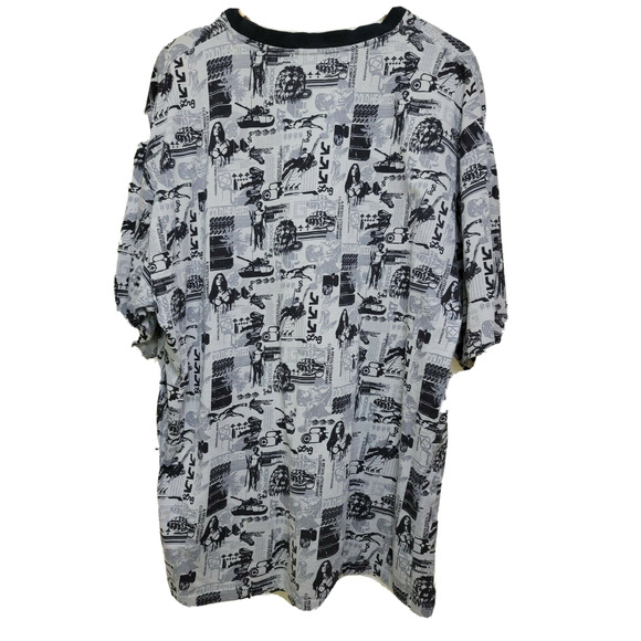 LRG "Roots and Equipment" Mens Pullover Polo Unique Design Size 4XL - Picture 2 of 7